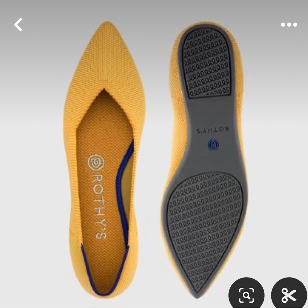Rothy’s points. Marigold color. Slightly used, no box. Size 8.